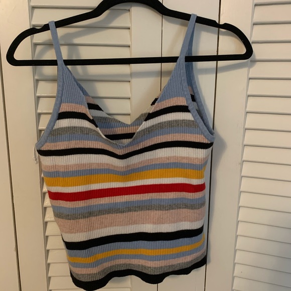 COPY - Cotton Emporium striped sweater tank - Picture 2 of 3